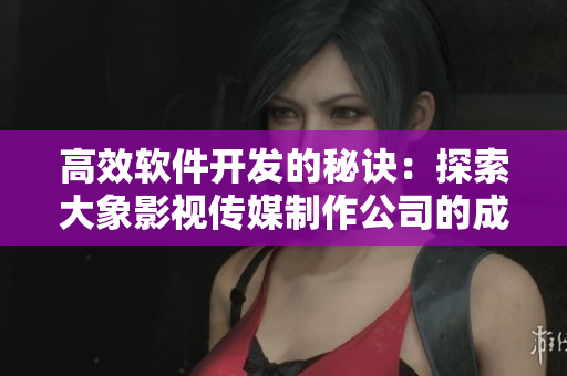 高效軟件開發(fā)的秘訣：探索大象影視傳媒制作公司的成功經(jīng)驗(yàn)！