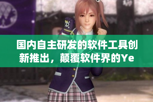 國內(nèi)自主研發(fā)的軟件工具創(chuàng)新推出，顛覆軟件界的Yeezy451