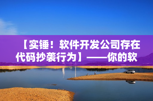 【實(shí)錘！軟件開發(fā)公司存在代碼抄襲行為】——你的軟件是否被盜版？
