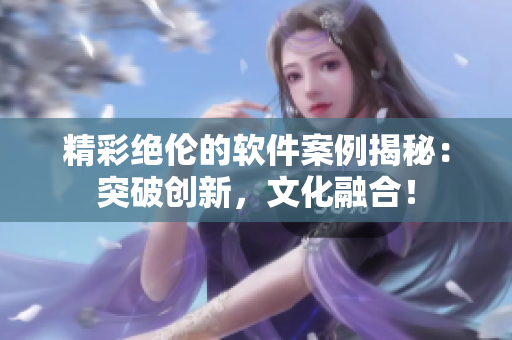 精彩絕倫的軟件案例揭秘：突破創(chuàng)新，文化融合！