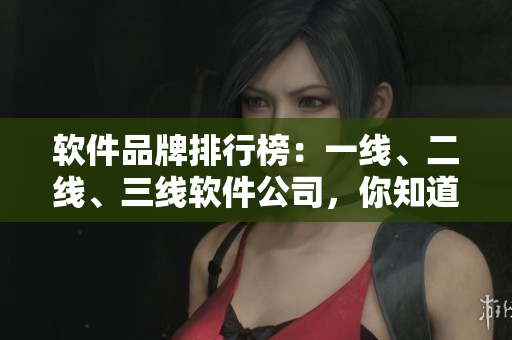 軟件品牌排行榜：一線、二線、三線軟件公司，你知道哪些