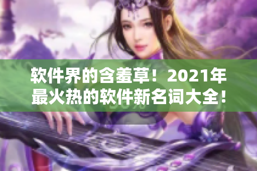 軟件界的含羞草！2021年最火熱的軟件新名詞大全！