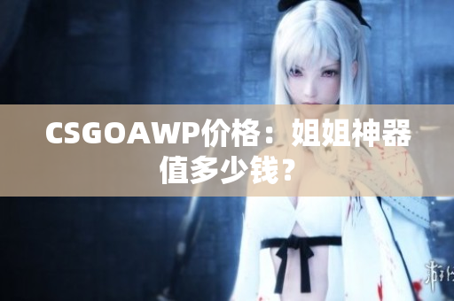 CSGOAWP價格：姐姐神器值多少錢？