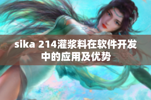 sika 214灌漿料在軟件開發(fā)中的應用及優(yōu)勢