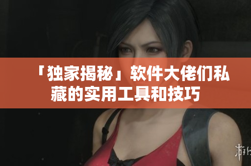「獨(dú)家揭秘」軟件大佬們私藏的實(shí)用工具和技巧