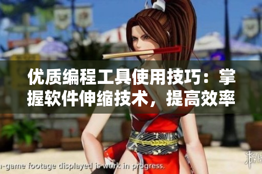 優(yōu)質(zhì)編程工具使用技巧：掌握軟件伸縮技術(shù)，提高效率