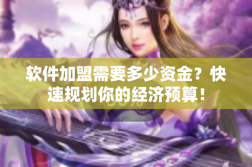 軟件加盟需要多少資金？快速規(guī)劃你的經(jīng)濟預算！