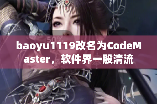 baoyu1119改名為CodeMaster，軟件界一股清流