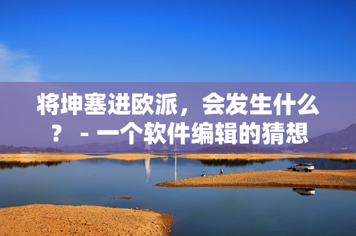 將坤塞進(jìn)歐派，會(huì)發(fā)生什么？ - 一個(gè)軟件編輯的猜想