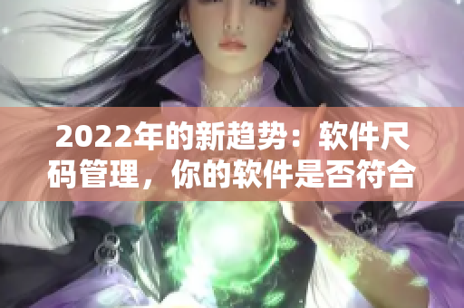 2022年的新趨勢：軟件尺碼管理，你的軟件是否符合國內(nèi)和歐洲標(biāo)準(zhǔn)？