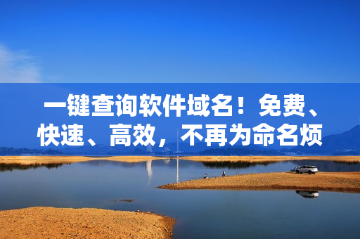 一鍵查詢軟件域名！免費(fèi)、快速、高效，不再為命名煩惱