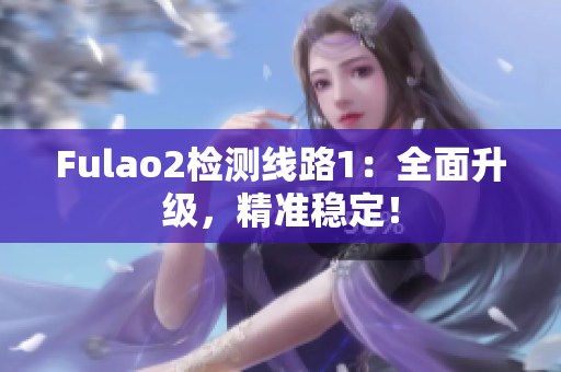 Fulao2檢測線路1：全面升級，精準穩(wěn)定！