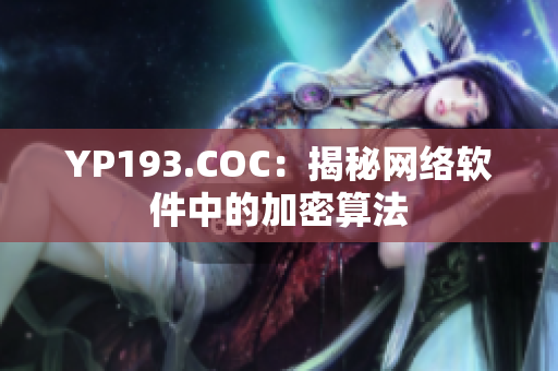 YP193.COC：揭秘網(wǎng)絡軟件中的加密算法
