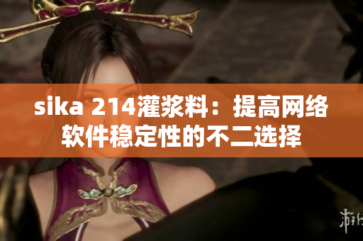 sika 214灌漿料：提高網(wǎng)絡(luò)軟件穩(wěn)定性的不二選擇