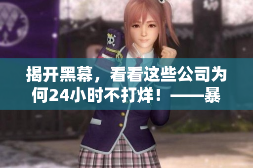 揭開黑幕，看看這些公司為何24小時不打烊！——暴露軟件公司黑料！
