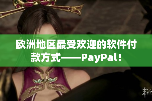 歐洲地區(qū)最受歡迎的軟件付款方式——PayPal！