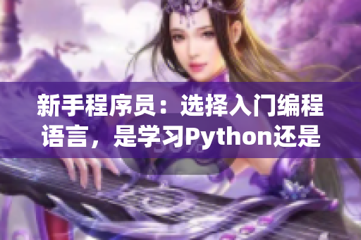 新手程序員：選擇入門編程語言，是學習Python還是Java更好？