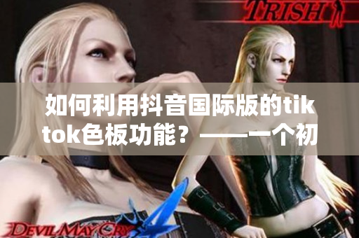 如何利用抖音國際版的tiktok色板功能？——一個初學(xué)者的使用指南