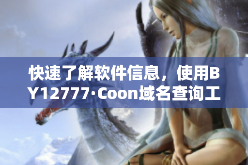 快速了解軟件信息，使用BY12777·Coon域名查詢工具！