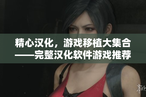 精心漢化，游戲移植大集合——完整漢化軟件游戲推薦