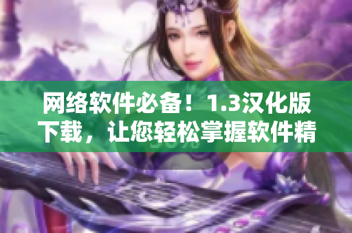 網(wǎng)絡(luò)軟件必備！1.3漢化版下載，讓您輕松掌握軟件精髓