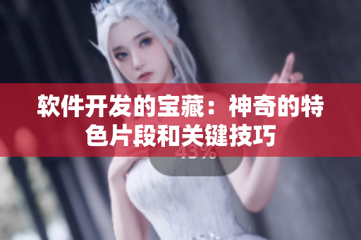 軟件開(kāi)發(fā)的寶藏：神奇的特色片段和關(guān)鍵技巧