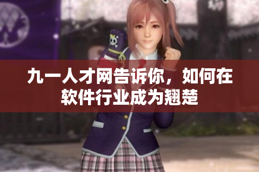 九一人才網(wǎng)告訴你，如何在軟件行業(yè)成為翹楚