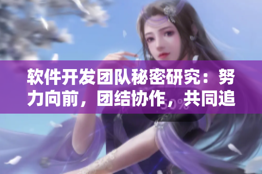 軟件開發(fā)團隊秘密研究：努力向前，團結(jié)協(xié)作，共同追求進步