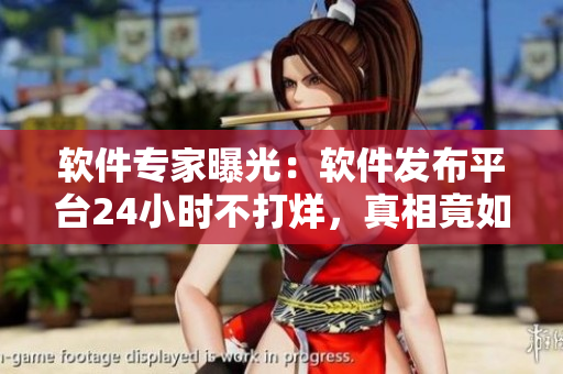 軟件專家曝光：軟件發(fā)布平臺(tái)24小時(shí)不打烊，真相竟如此！