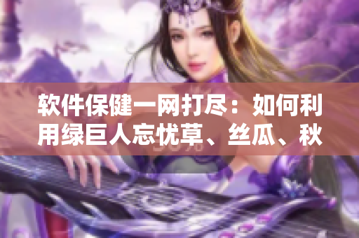 軟件保健一網(wǎng)打盡：如何利用綠巨人忘憂草、絲瓜、秋葵與黃來(lái)優(yōu)化電腦性能