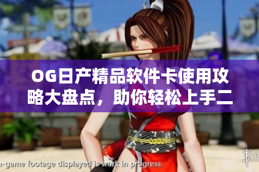 OG日產(chǎn)精品軟件卡使用攻略大盤(pán)點(diǎn)，助你輕松上手二卡與三卡