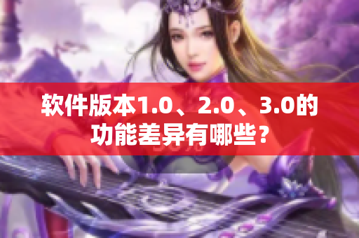 軟件版本1.0、2.0、3.0的功能差異有哪些？