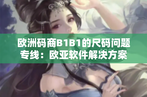 歐洲碼商B1B1的尺碼問題專線：歐亞軟件解決方案