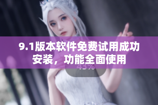 9.1版本軟件免費試用成功安裝，功能全面使用