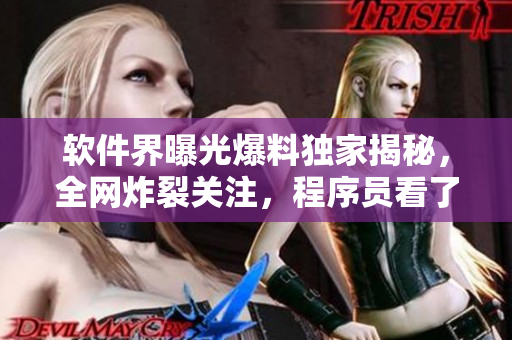 軟件界曝光爆料獨(dú)家揭秘，全網(wǎng)炸裂關(guān)注，程序員看了驚呼不止