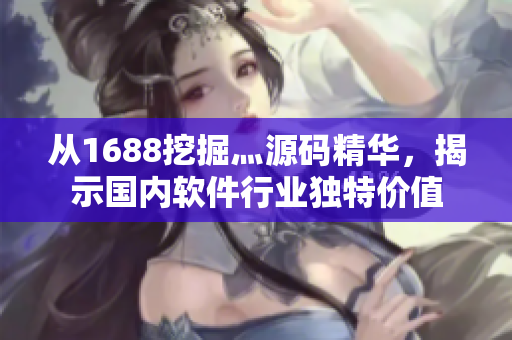 從1688挖掘灬源碼精華，揭示國內(nèi)軟件行業(yè)獨(dú)特價(jià)值