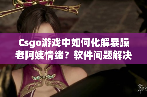 Csgo游戲中如何化解暴躁老阿姨情緒？軟件問題解決方案分享