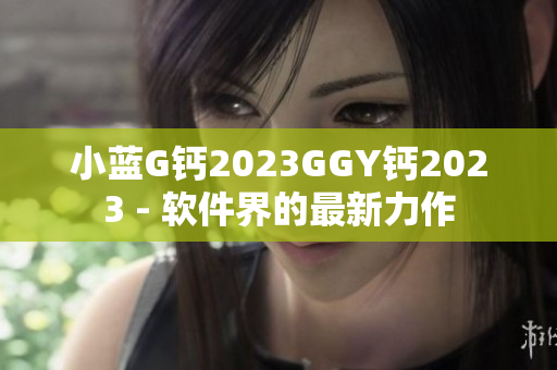 小藍G鈣2023GGY鈣2023 - 軟件界的最新力作