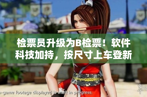 檢票員升級為B檢票！軟件科技加持，按尺寸上車登新高