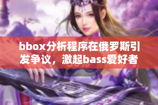 bbox分析程序在俄羅斯引發(fā)爭議，激起bass愛好者熱議