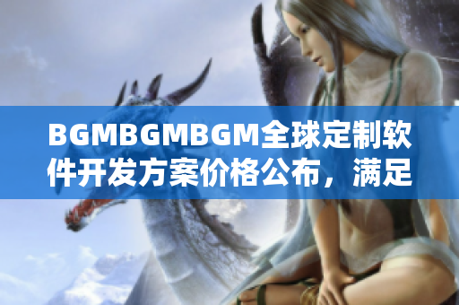 BGMBGMBGM全球定制軟件開發(fā)方案價格公布，滿足不同行業(yè)需求