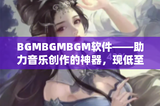 BGMBGMBGM軟件——助力音樂創(chuàng)作的神器，現(xiàn)低至XXXXX元