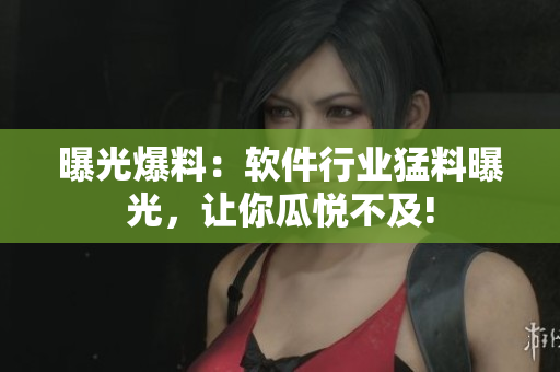 曝光爆料：軟件行業(yè)猛料曝光，讓你瓜悅不及!
