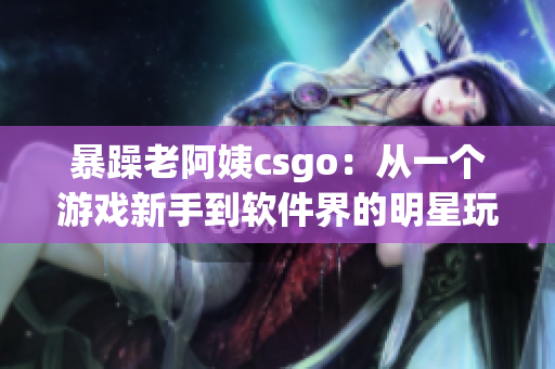 暴躁老阿姨csgo：從一個游戲新手到軟件界的明星玩家