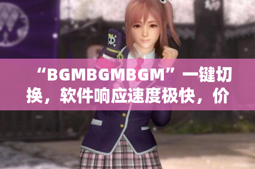 “BGMBGMBGM”一鍵切換，軟件響應(yīng)速度極快，價格親民！