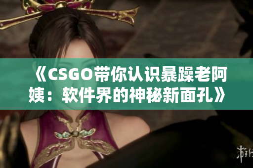 《CSGO帶你認(rèn)識(shí)暴躁老阿姨：軟件界的神秘新面孔》
