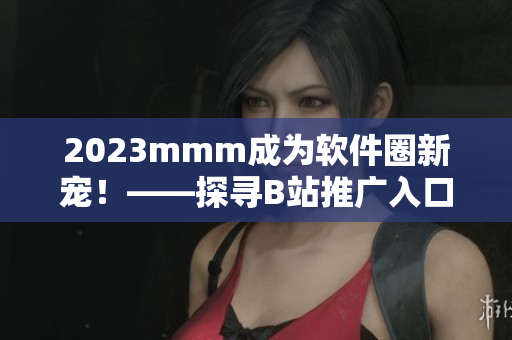 2023mmm成為軟件圈新寵！——探尋B站推廣入口在軟件行業(yè)的應(yīng)用