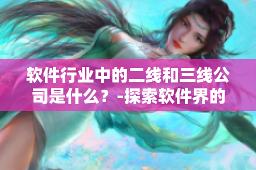 軟件行業(yè)中的二線和三線公司是什么？-探索軟件界的精英階層