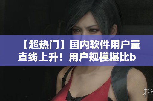 【超熱門】國內(nèi)軟件用戶量直線上升！用戶規(guī)模堪比b站視頻播放人數(shù)！