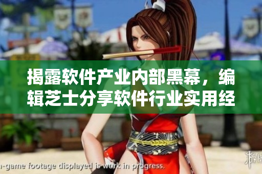 揭露軟件產業(yè)內部黑幕，編輯芝士分享軟件行業(yè)實用經驗